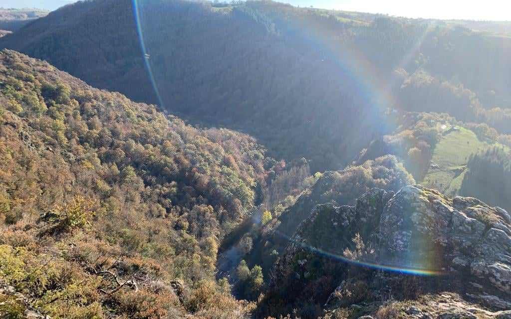 A view of the aveyron countryside